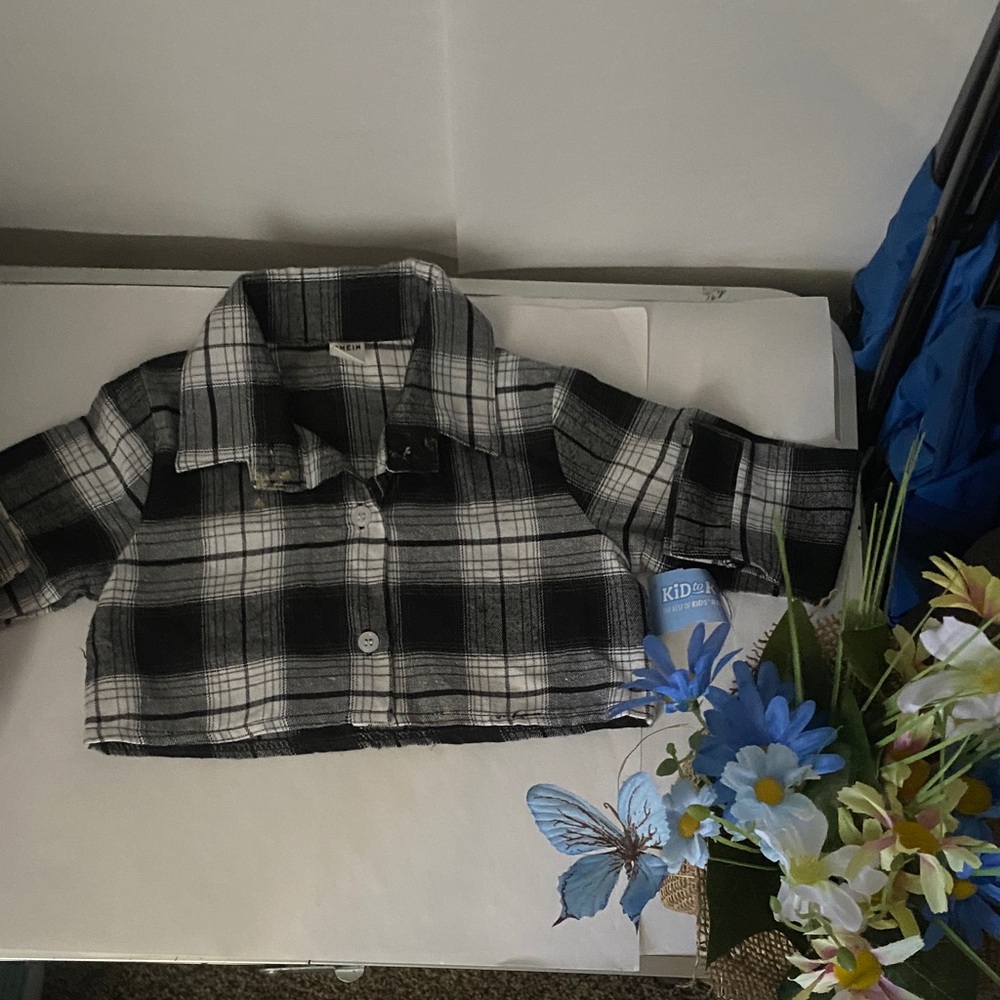 Black and White Plaid Jacket
